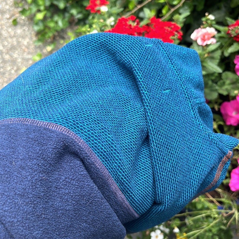 Prana Blue 1/4 Zip Liora Fleece  Hoodie‎ Sweatshirt Size Medium - Picture 12 of 12